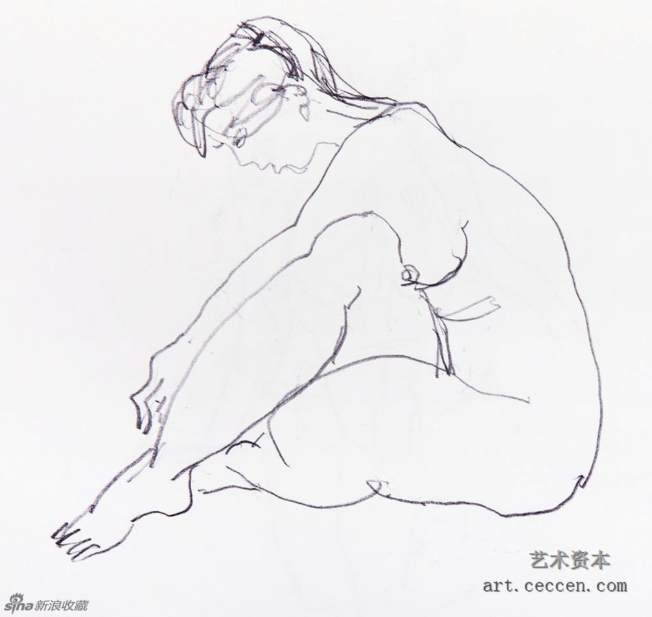 陈醉 坐着的模特儿(2)